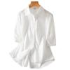 Pure Cotton Blouse for Women In Five-quarter Sleeve Summer Design Niche Top Pure Cotton Blouse