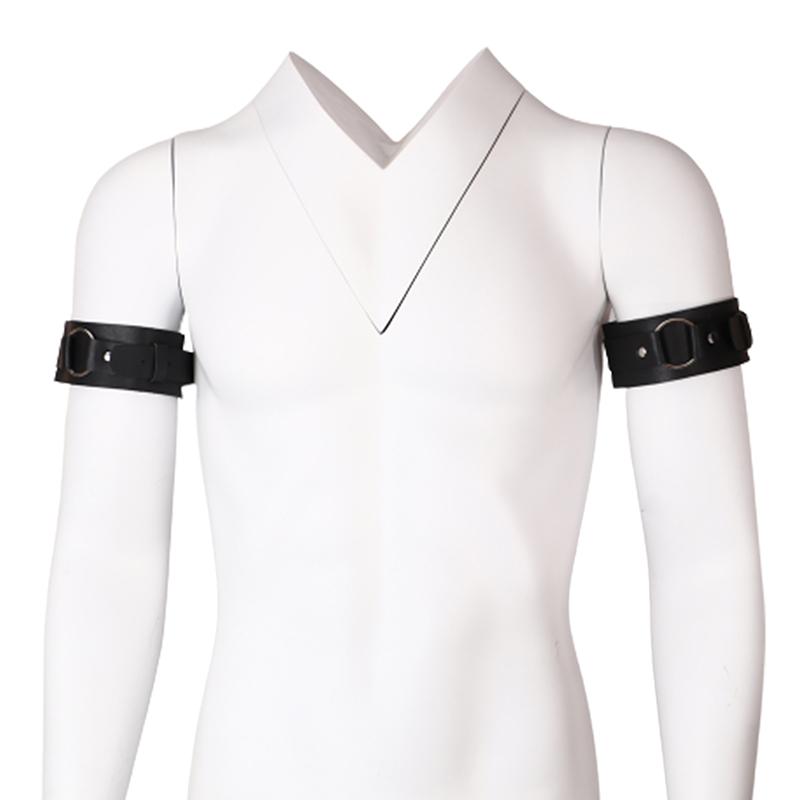 Men Sexy Pu Leather Armband Bracelet Harness Belts Adjustable Bondage Body Cage Arm Cosplay Clubwear