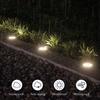 Solar Ground Spike Light, Stainless Steel Housing, 8 SMD LED, White & Warm Light Optional, Smart Light Control, for Garden Lawn