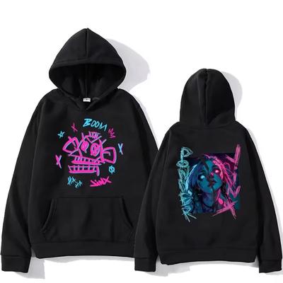 Sudadera con capucha y estampado de moda de otoño para hombre, informal, de manga larga, estilo anime, para mujer
