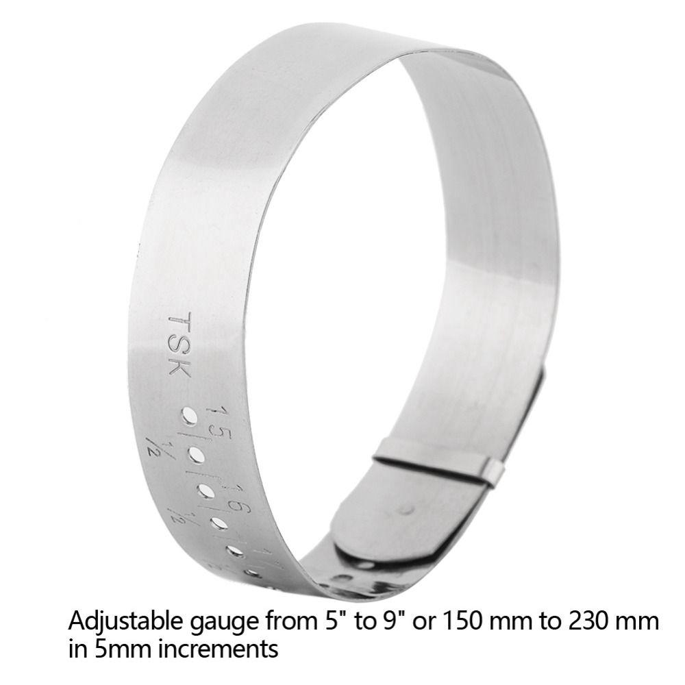 Adjustable Metal Slide Adjustable Bangle Gauge Stainless Steel Wrist Sizer  Bracelet Sizing