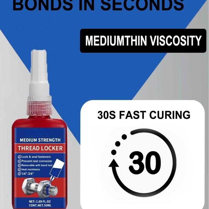 243 50ml Medium Strength To High Blue Red Threadlocker Adhesive Thread Locker Screw Glue Anaerobic Anti-Loose Glue