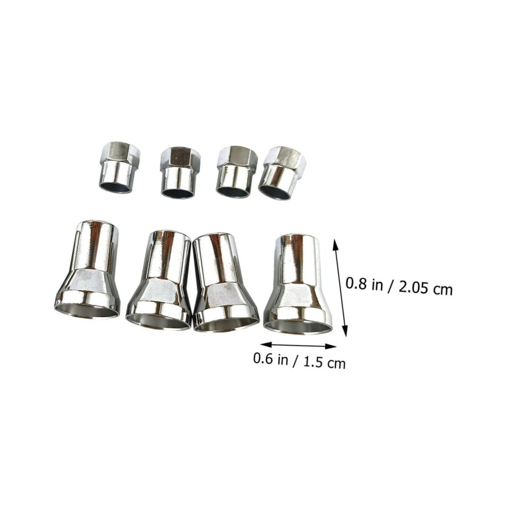 Sett med 12 Tr413ac Dekorative Hvite Ventilknotter Tpms Dekkventiler Ventilknotter