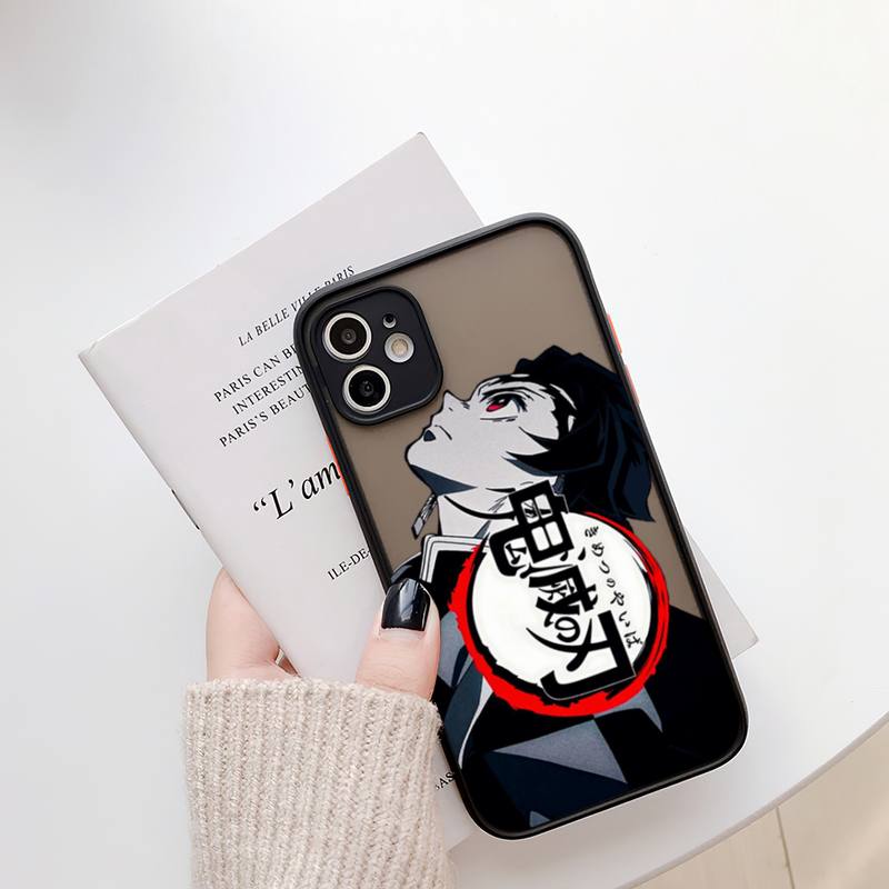 

Чехол для телефона Giyu Tomioka kyojuro rengoku Demon Slayer для iPhone13 12 Mini 11 Pro XS Max X XR 7 8 Plus, полупрозрачный матовый чехол iPhone13PROMAX