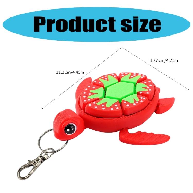 Press Turtles Fruit Keychain Hanging Decoration For Personalizing School Bag Accessories And Student Gifting Supply