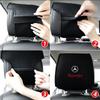 For Benz GLC GLK 1pcs Car Seat Back Headrest Pillow Dustproof Cover For Mercedes Benz C180 C200 C260 C300 W108 W124 W126 W140 W1