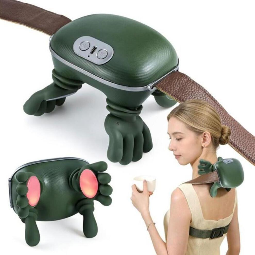 4D Verwarmde Nekmassager – Nek-, Schouder- En Rugmassager – 3 Niveaus + 2 Temperatuurstanden Verwarmde Nekmassage – Massager