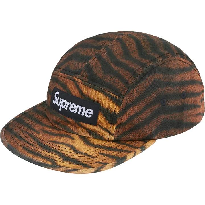 Supreme Washed Chino Twill Camp Cap (25FW) Tiger One-Size