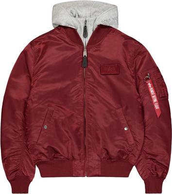Kışlık ceket Alpha Industries MA-1 D-Tec Kapüşonlu Bomber Ceket (183110) bordo (183110-184)