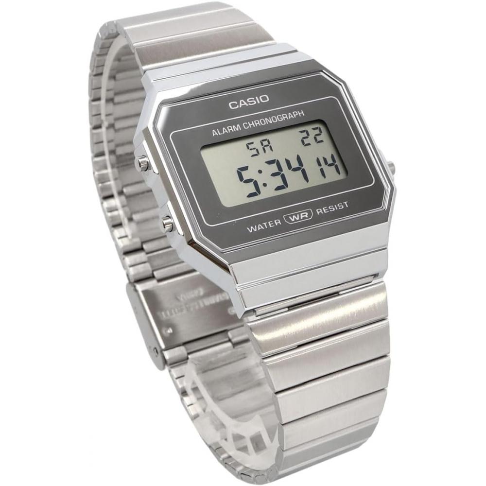 [CaSio] CaSio Digital Watch Vintage SerieS A700wev 7a Men S woMen S Silver overSeaS Model [parallel Imported Product] Silver A700wev 7a