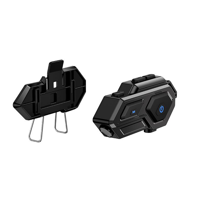 2025 Bluetooth 5.3 Motorcycle Helmet Headset with LED Lights, Waterproof Wireless Intercom