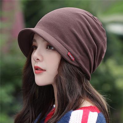 Ladies's Knitted Head Cap Ladies Fashion Windproof Warm Thicken Hats Simple Solid Color Hat For WomenNew Autumn Winter Hat