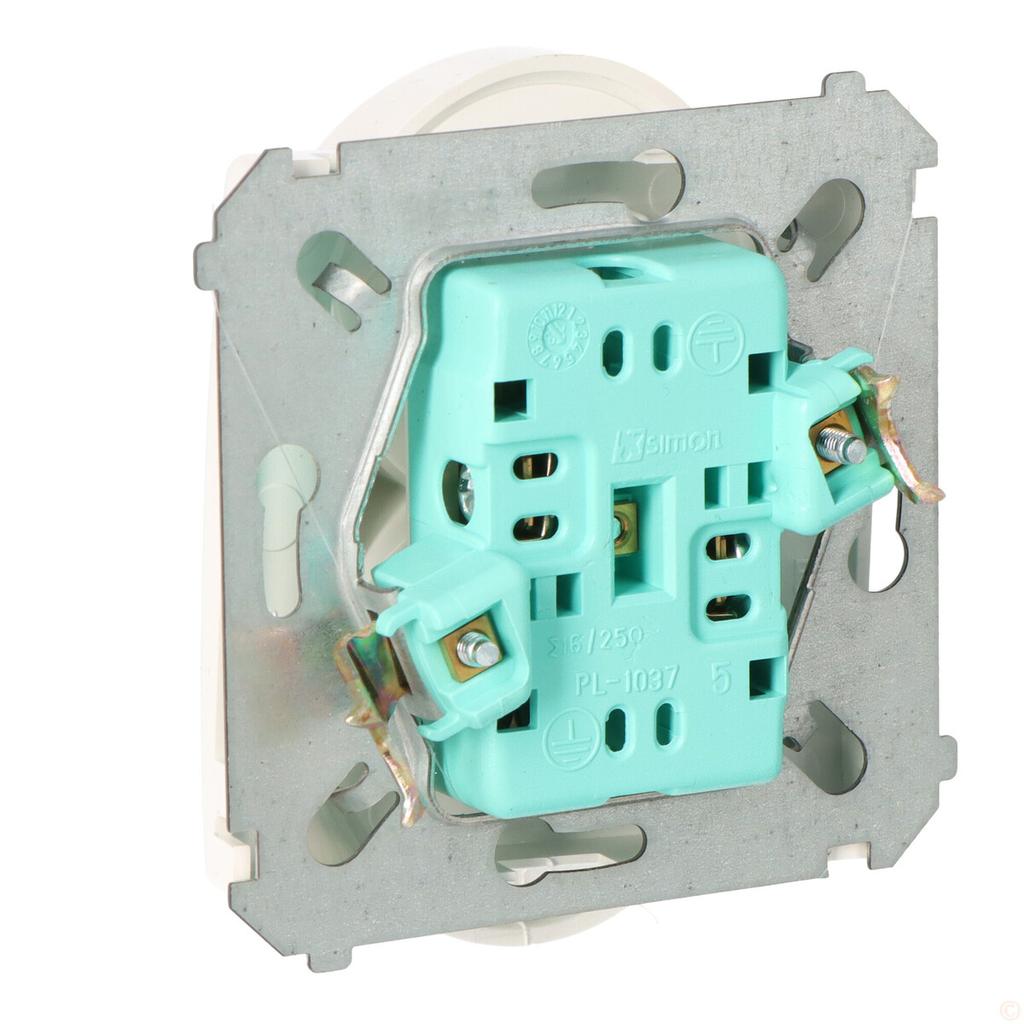 Double Socket Without Grounding BMG2M.01/11 Basic Module White