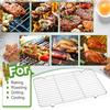 Stainless Steel Cooling Rack Dense Wires Grill Rack New Barbecue Cooking Mesh Shelf  Baking