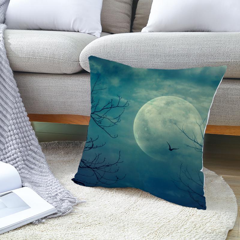 New Peach Skin Halloween Pillowcase Home Wish Home Supplies Cushion Cover Waist Pillowcase