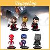The 6pcs Avengers Justice League Character Pvc Toy Doll Model Christmas Gifts