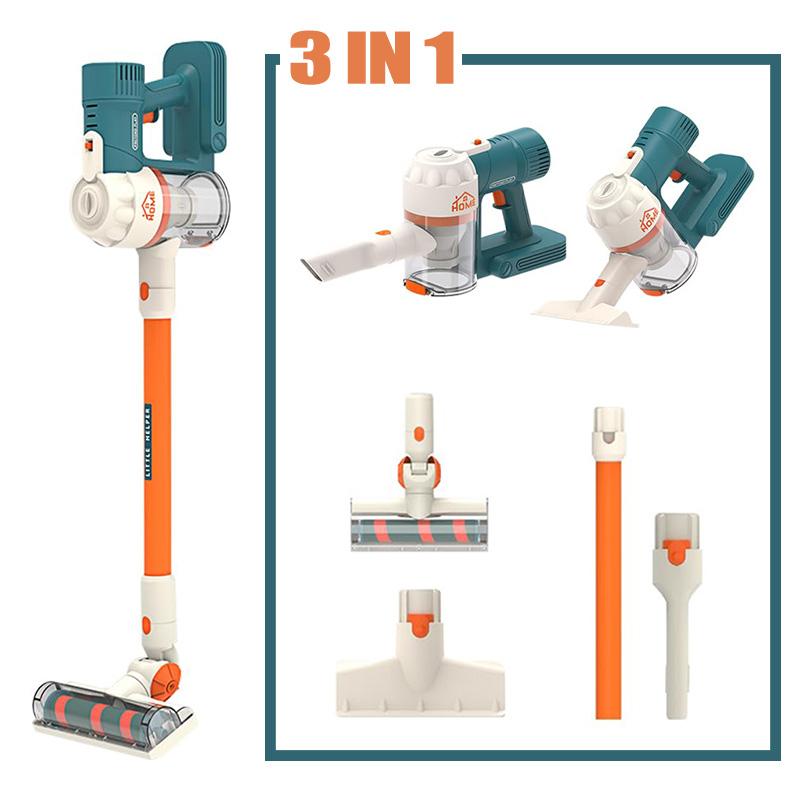 Kids Electric Vacuum Cleaner Cleaning Set Toy Light Music Simulation Housework Dust Catcher Role Pretend Play House Game Gift