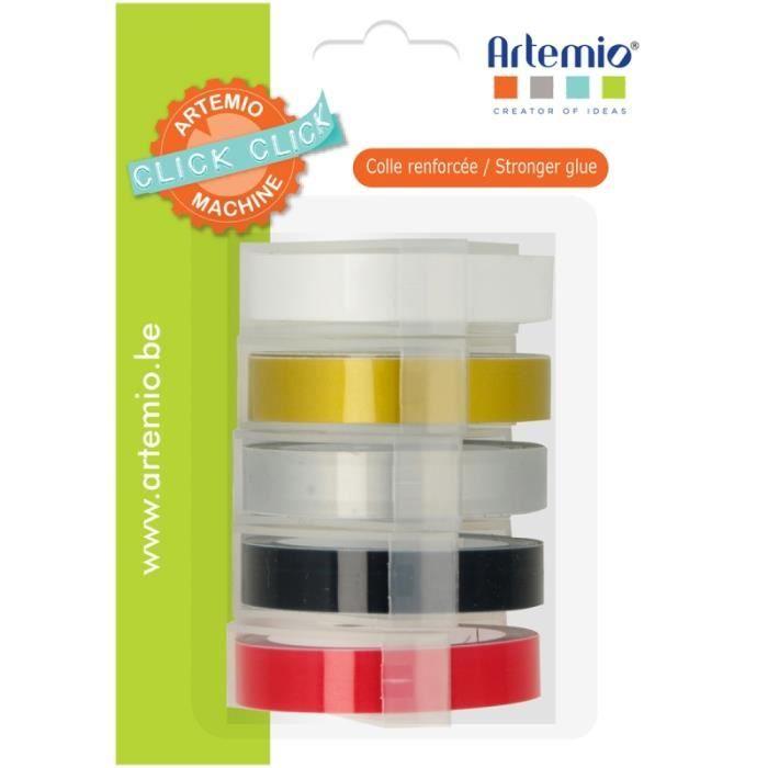 Rubans pour étiqueteuse Clik Clik Artemio - 9 mm - 5 pcs