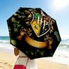 Harry Potter Crest 8 Ribs 3Fold Black Glue Uv Protection Umbrella Sun Protection Rainproof Compact Folding Umbrella For Travel Daily Use C923744