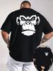 Angry Gorilla Headprint Unisexs Shortsleeved Tshirt Suitable For Daily Wear And Personalized Attire Unisex Clothing
