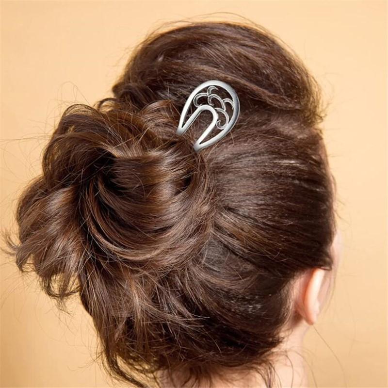 1 Stück Mode Lange Haardekoration U-förmige Haarnadeln Haarstäbe Haargabeln Haarnadel Haarspangen Pin Pferdeschwanzhalter für Mädchen Frauen