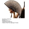 Floral Print Folding Fan with Tassel Chinese Style Hand Held Fan Portable Summer Cooling Fan Dance Performance Party Photo Props