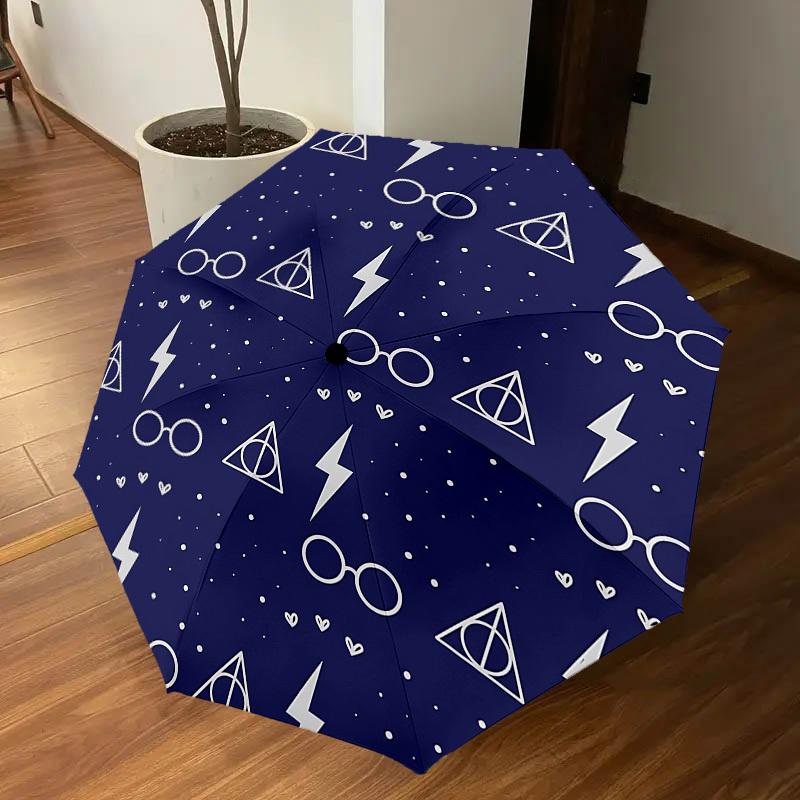 1PC Glasses Lightning_bolt Umbrella-8-Rib Reinforced, Automatic Open, Lightweight & Durable, Cute Fashion Accessory for Outdoor, D2629