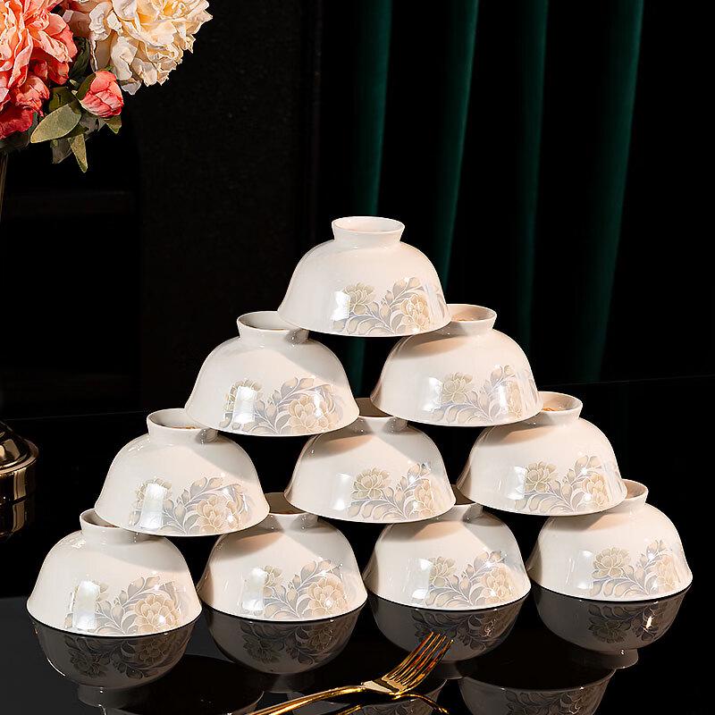Persson Jingdezhen Ceramic Bowl Set (10-piece, 4.75-inch)