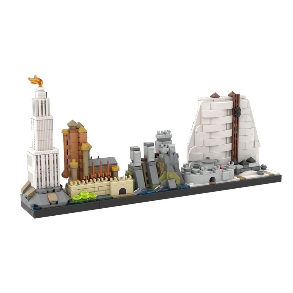 

Non-Toxic Gobricks Moc Game Of Thrones Westeros Skyline Bricks City Game Of Thrones Skyline Building Blocks Toys For Kids Gift