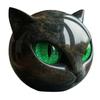 Halloween Tabletop Cat Statue Resin Unique Cat Figure Black Cat Figurine Elegant Home Decor Gifts for Cat Lovers Women Men