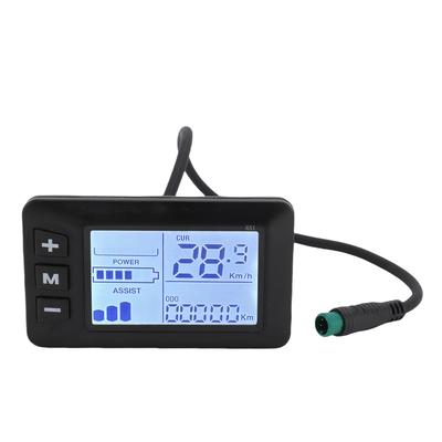 Elektrikli Bisiklet LCD Ekran 5 Renk Yağmura Dayanıklı Konnektör Doğru Hız Ayarı Elektrikli Scooter Panel Ekranı