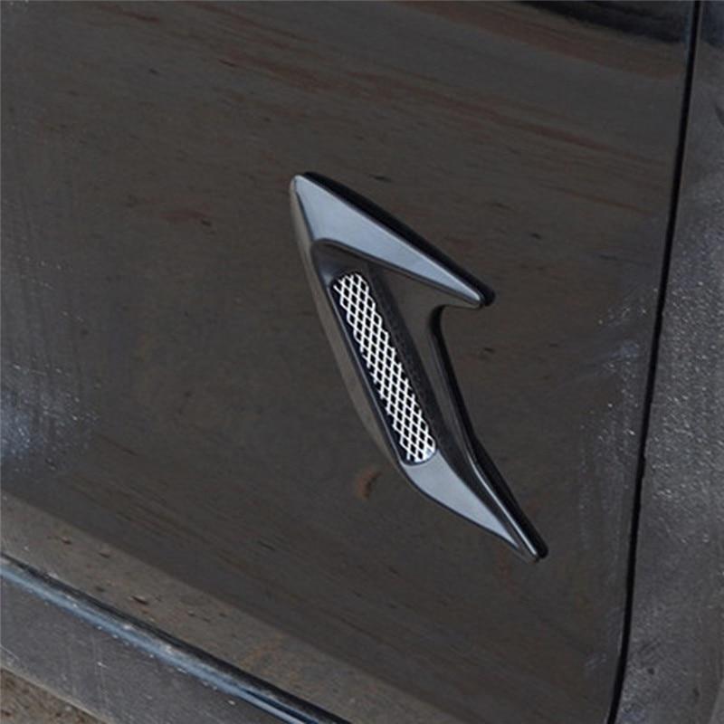 ZYHW Car Air Flow Sticker Carbon Fiber Print Adhesive Side Vent Fender Intake Decor Black 2Pcs ZYHW Car Air Flow Sticker Carbon Fiber Print Adhesive Side Vent Fender Intake Decor Black 2Pcs