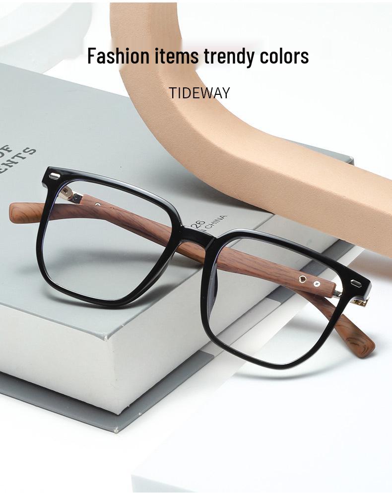 25 Styles TR Blue Light Blocking Glasses - Fashionable, Trendy, Wood Grain Temple