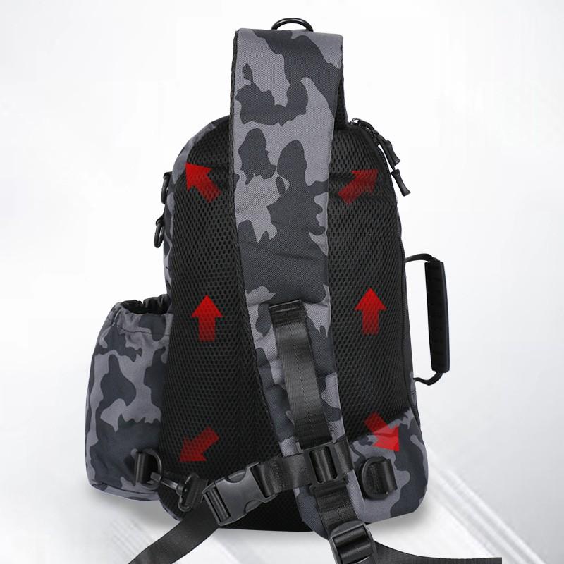 Multi-Functional Fishing Waist Pack With Shoulder Strap Large Capacity Tackle Bag Outdoor Angling Gear Storage