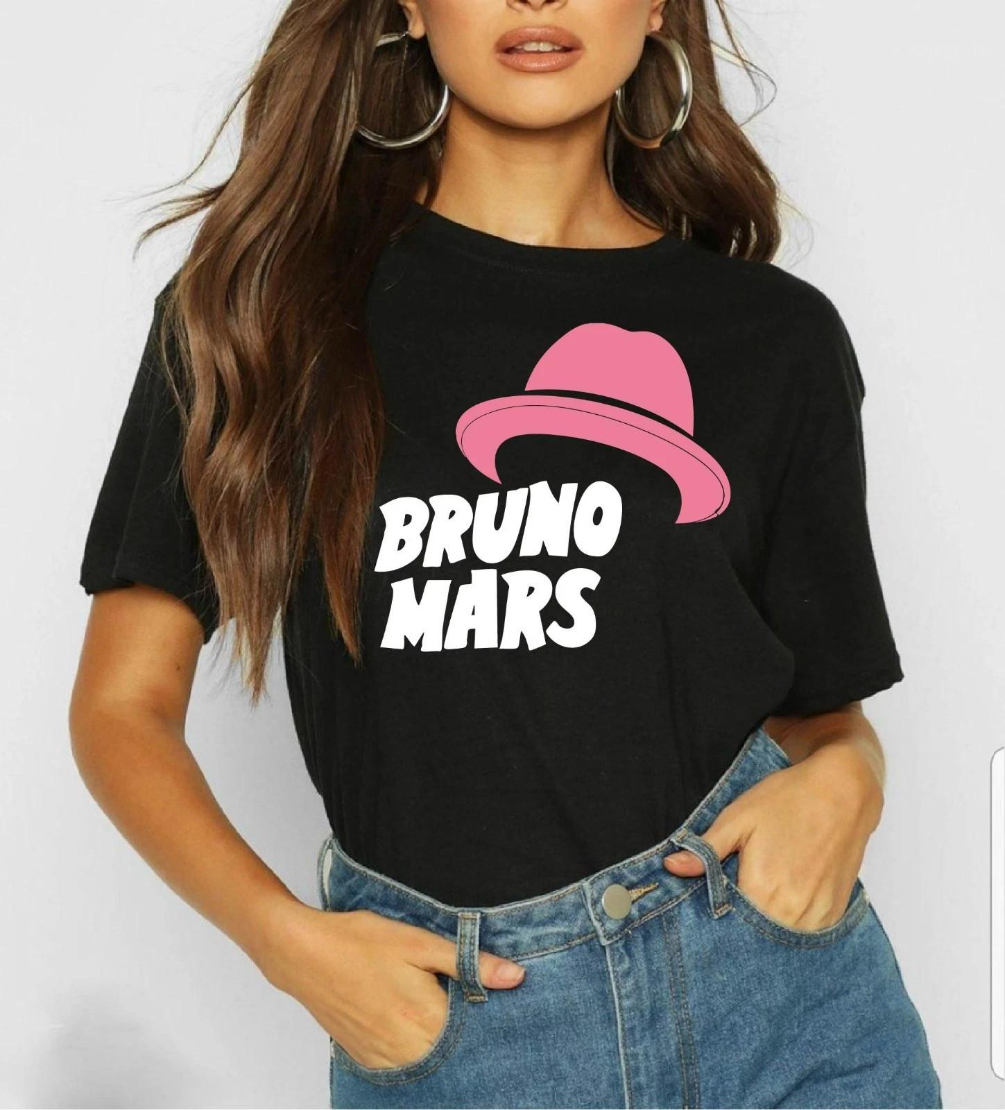Bruno Mars Concert 2026 UK Reprint T-Shirt Black Fan Tee S