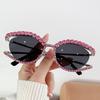 2026 New Cat Eye Sunglasses for Women Stylish Vintage Rhinestones Oval Shades Trendy Luxury Brand Design Female Eyewear