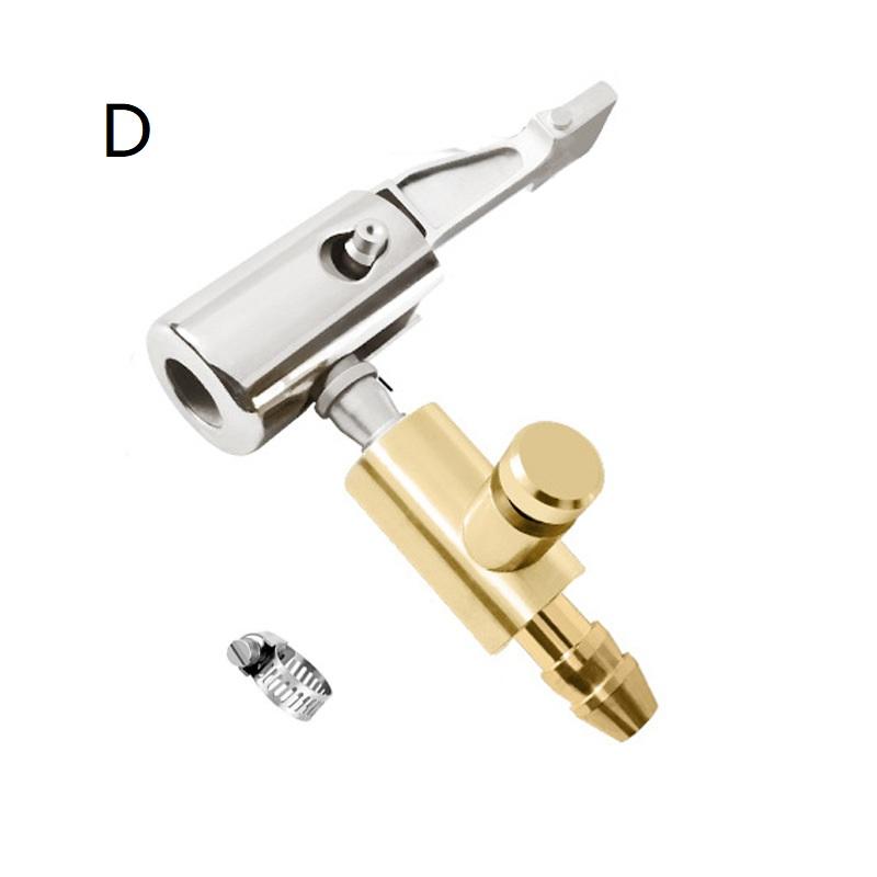 Universal Tire Inflator Air Chuck Quick Connect Valve Nozzle Lightweight Design for Travel Car Bike Tire Inflation