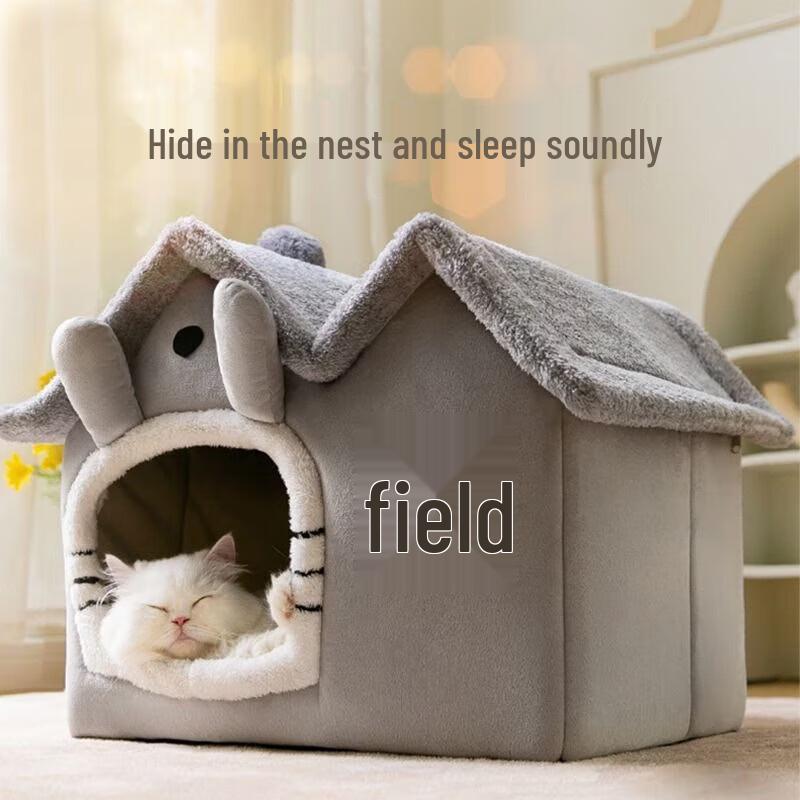 Yunxiaoshi Double-Top Pet House for Cats & Small Dogs