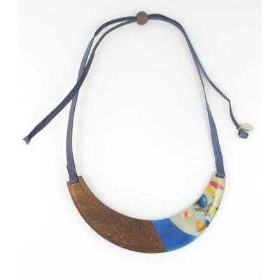 Fanny Fouks - Blue Bib Necklace