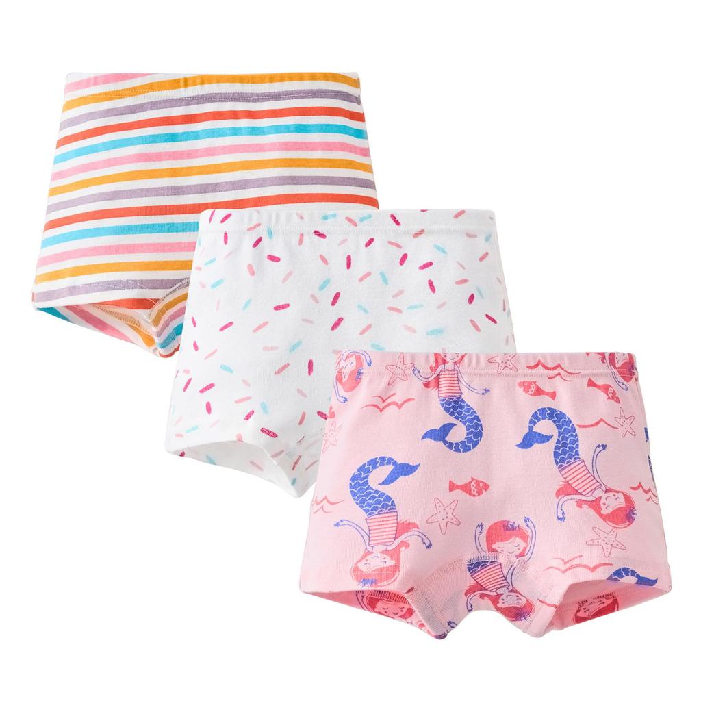 Girls' 100% Cotton Boxer Briefs - Toddler and Baby Underwear