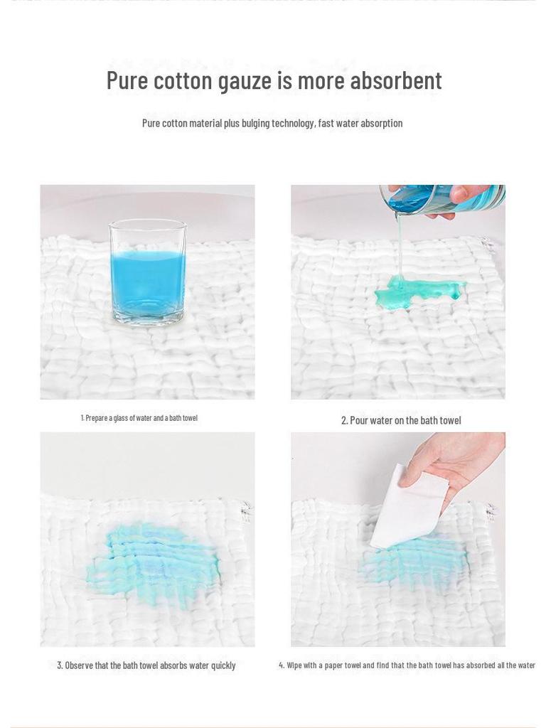 Newborn Cotton Swaddle: Six-Layer Baby Gauze Bath Towel & Quilt