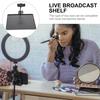 Lurrose Microphone Stand Tray with Mounting Phone Holder Sheet Music Small Item Holder Microphone Accessory Shelf Live Broadcast Stand Musical