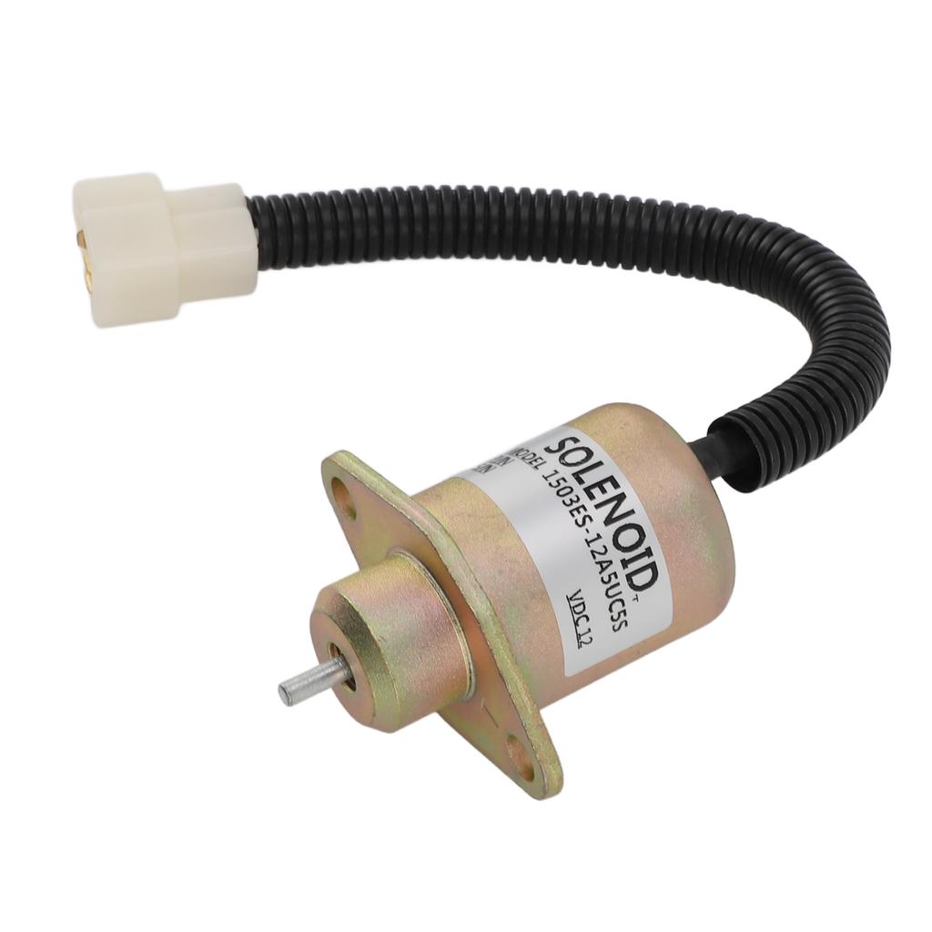 12V Fuel Shut Off Solenoid Valve 1503es 12a5uc5s Accurate Anti Interference Generator Fuel Shutdown