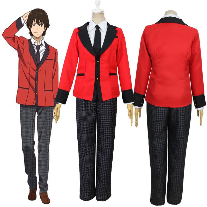 Kakegurui Jabami Yumeko Ryota Suzui Uniform Cosplay Costume Halloween Suit Dress
