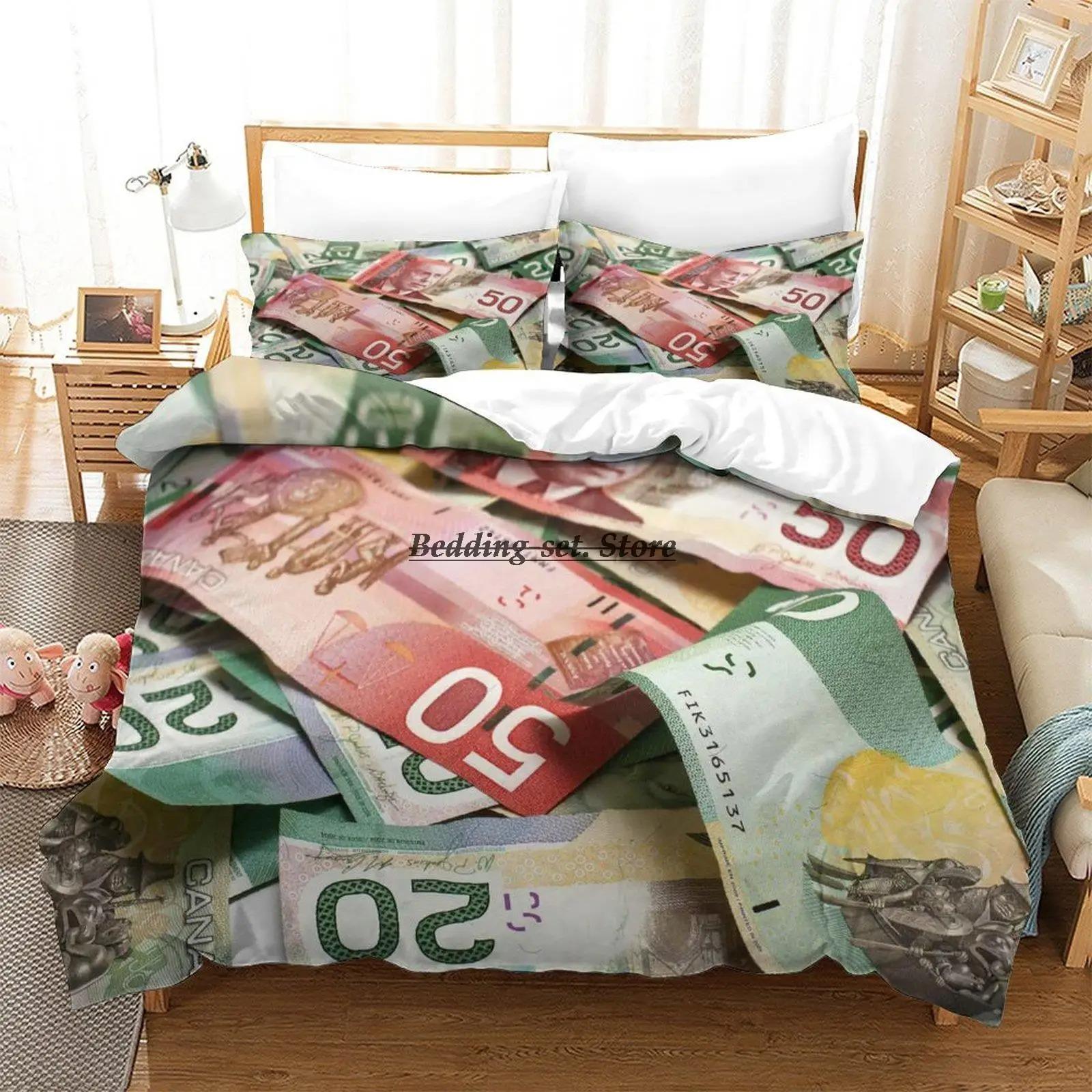 

Канадский доллар Комплект постельного белья Односпальная кровать Твин Полная двуспальная кровать размера «king-size» Комплект постельного белья для детей Детская спальня Пододеяльники Комплект простыней с 3D-принтом EU Single 135x200cm