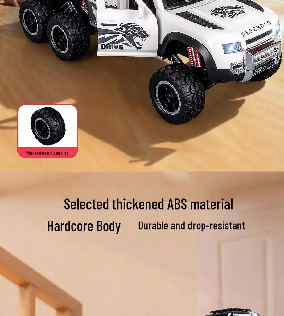 Children's Six-Wheeled Off-Road Vehicle Toy with Sound and Light