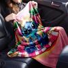 1pc Stitch Printing Blanket - Soft, All-Season Throw for Office Blanket, Personalized Gift with Adorable Cartoon Design