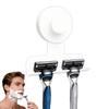 1/2 Pc 304 Stainless Steel Suction Cup Razor Holder, 15.43LB Removable Reusable Shower Wall Hook for Bathroom Use