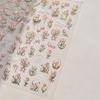 Charming Petal Flower Colorful Wildflowers Daisy Leaves 5D Relief Self Adhesive Nail Art Sticker Decoration Manicure Decal DIY