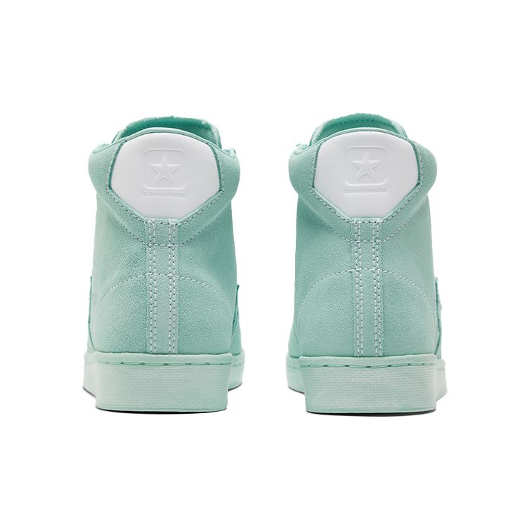 Converse Cons Pro Leather Hometown Comfortable Non-Slip Durable Lightweight High-Top Skate Shoes Unisex Skate Shoes Aqua-Green 171228C